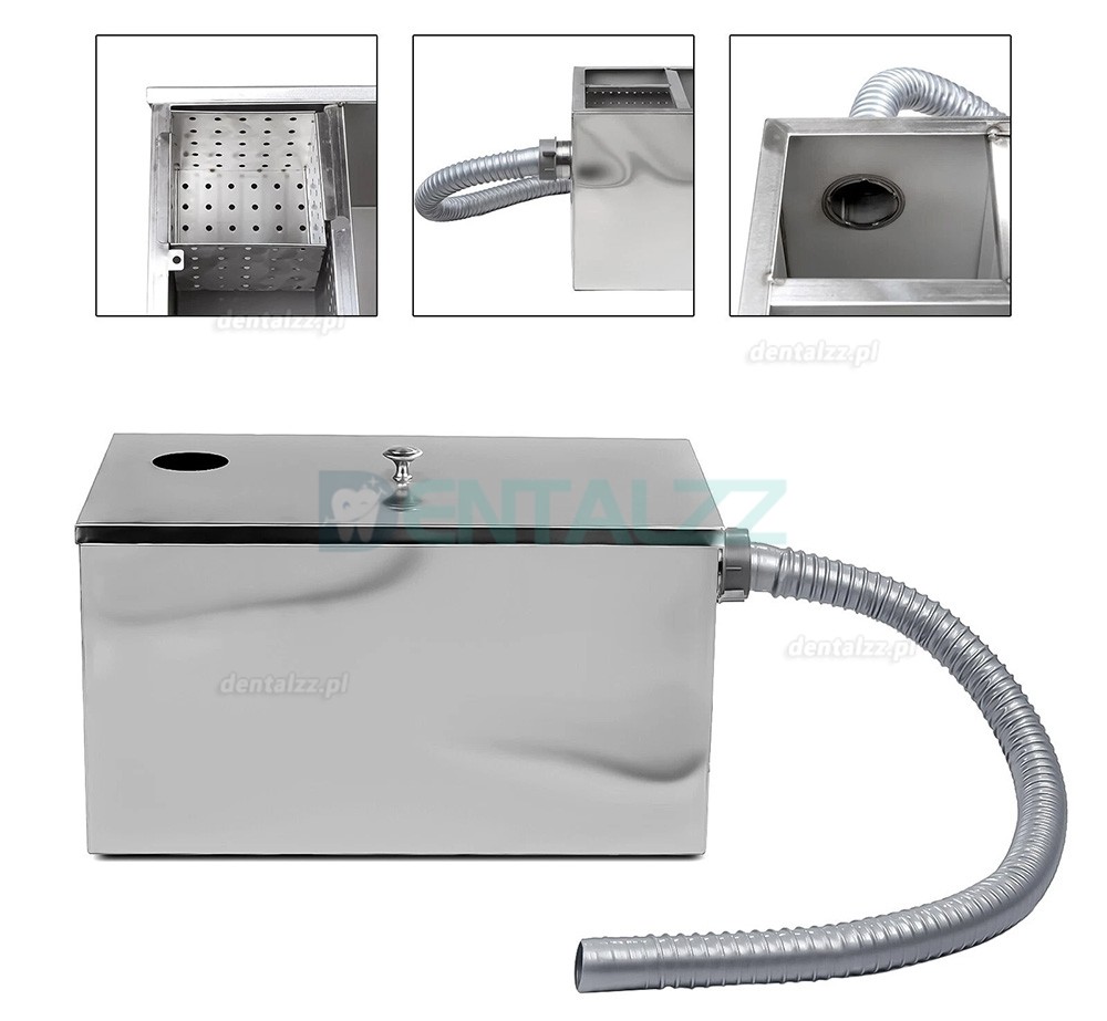 Separator Gipsu Stomatologiczny do Zlewu Stal Nierdzewna Filtr Osadowy 5-stopniowa Filtracja